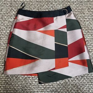 Ted Baker Redda Sahara Faux-Wrap Skirt Lined Zip Size 2 US 6 Holiday Christmas